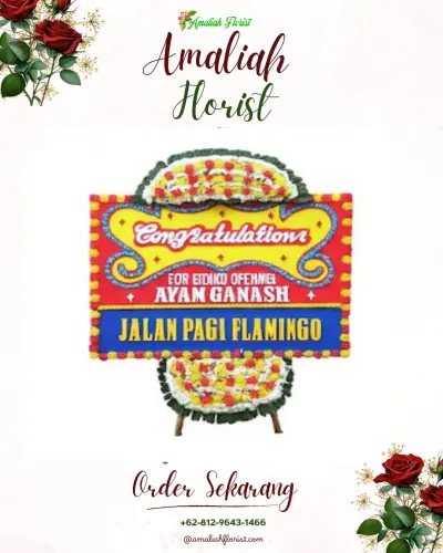 Bunga Papan Congratulation di Rejomulyo